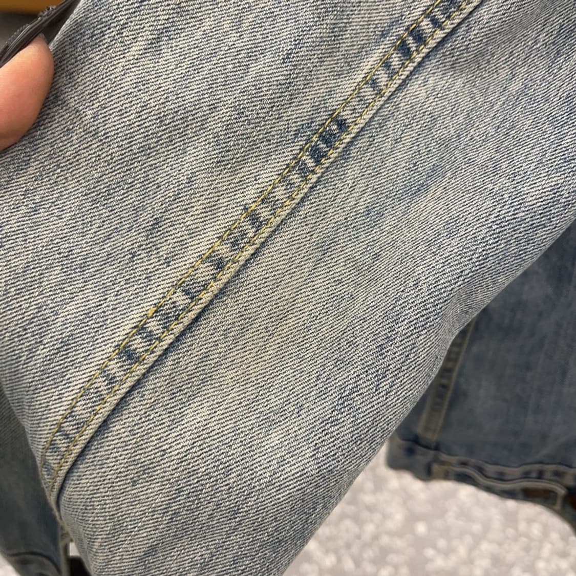 리바이스 빈티지 컨트리 트러커 워싱 연청 데님자켓 L C08584 상품이미지7