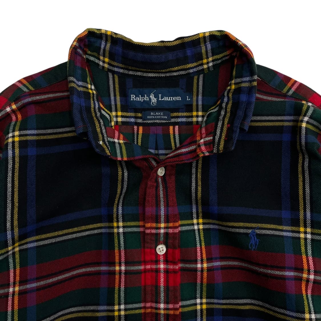 폴로 랄프로렌 블루포니 멀티배색 타탄체크 셔츠 L 상품이미지5