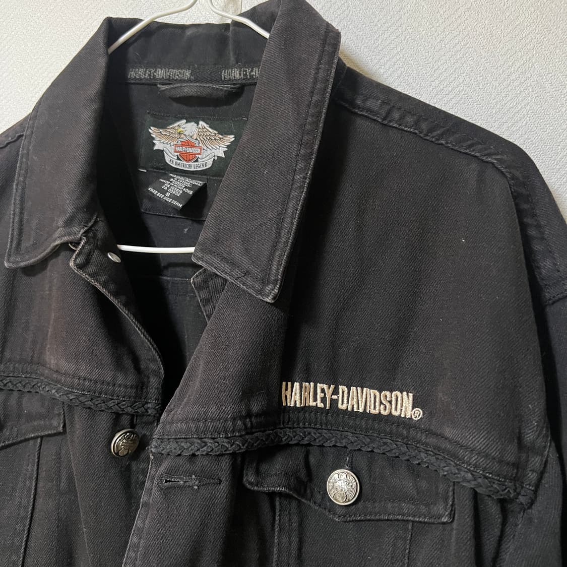 할리데이비슨 블랙 데님 자켓 상품이미지2