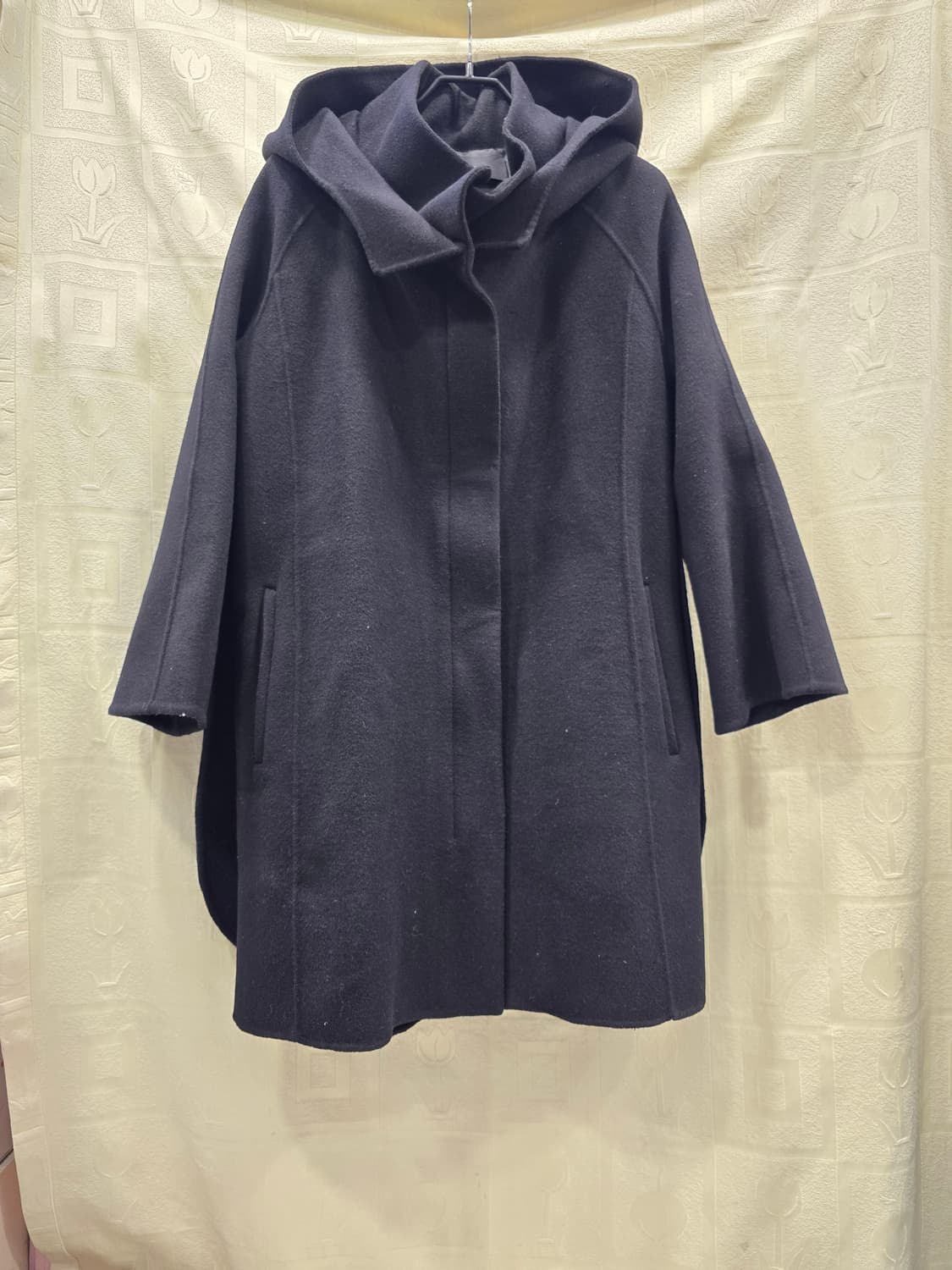 지고트 JIGOTT 모+캐시미어 핸드메이드 후드 모직 코트 프리사이즈 상품이미지1