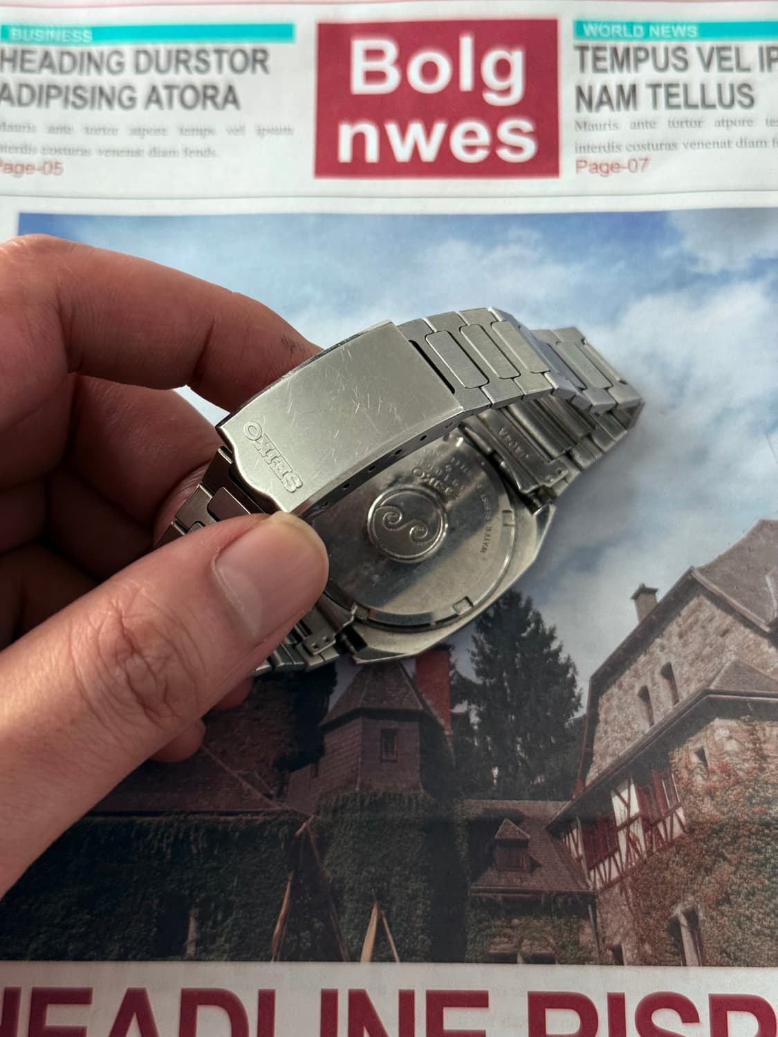 세이코 Seiko 쿼츠 스퀘어 Silvewave 상품이미지3