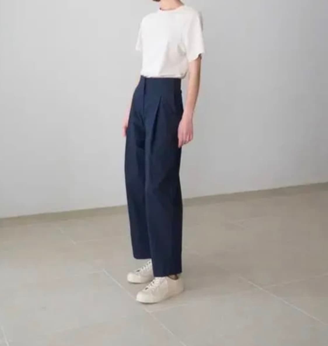 Current 커렌트 카키 와이드 팬츠 S 상품이미지8