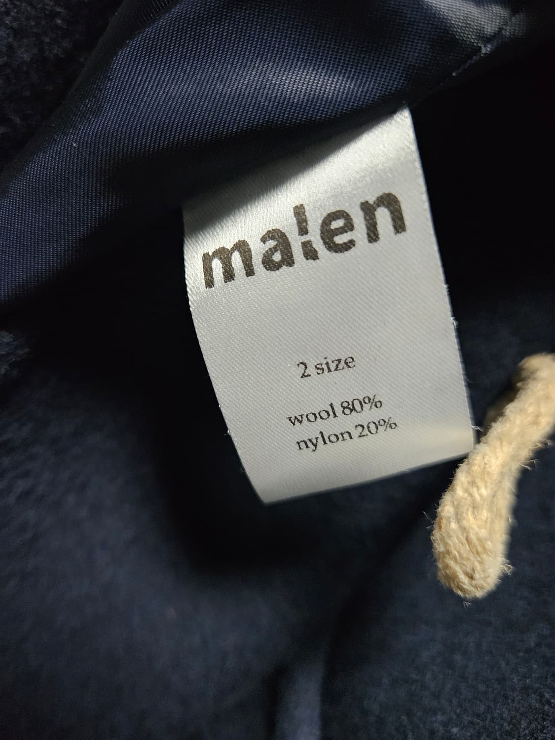 말렌 네이비 더플코트 105 상품이미지2