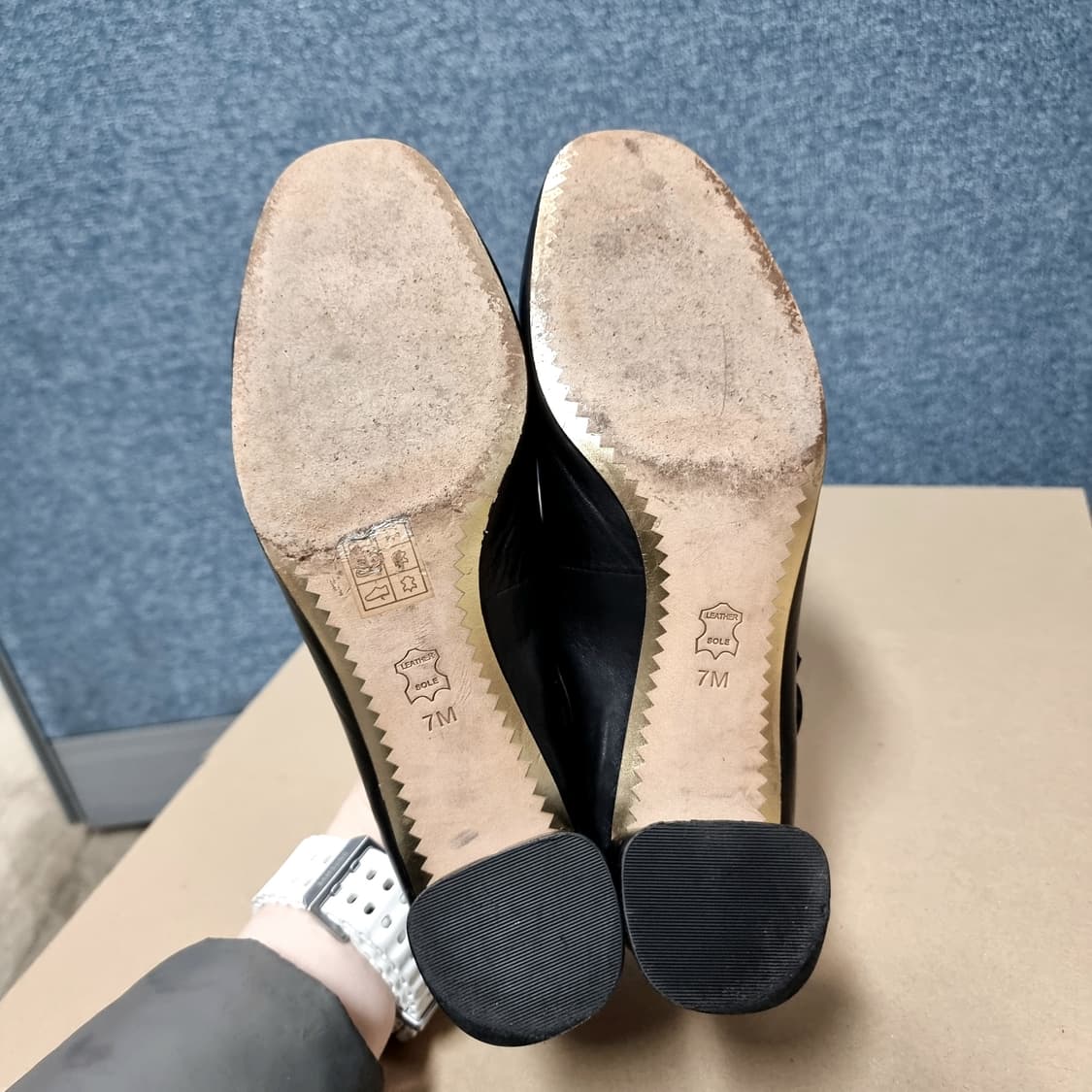 토리버치 천연가죽 메리제인 힐 펌프스 구두 (240/7M) 상태좋음 상품이미지8