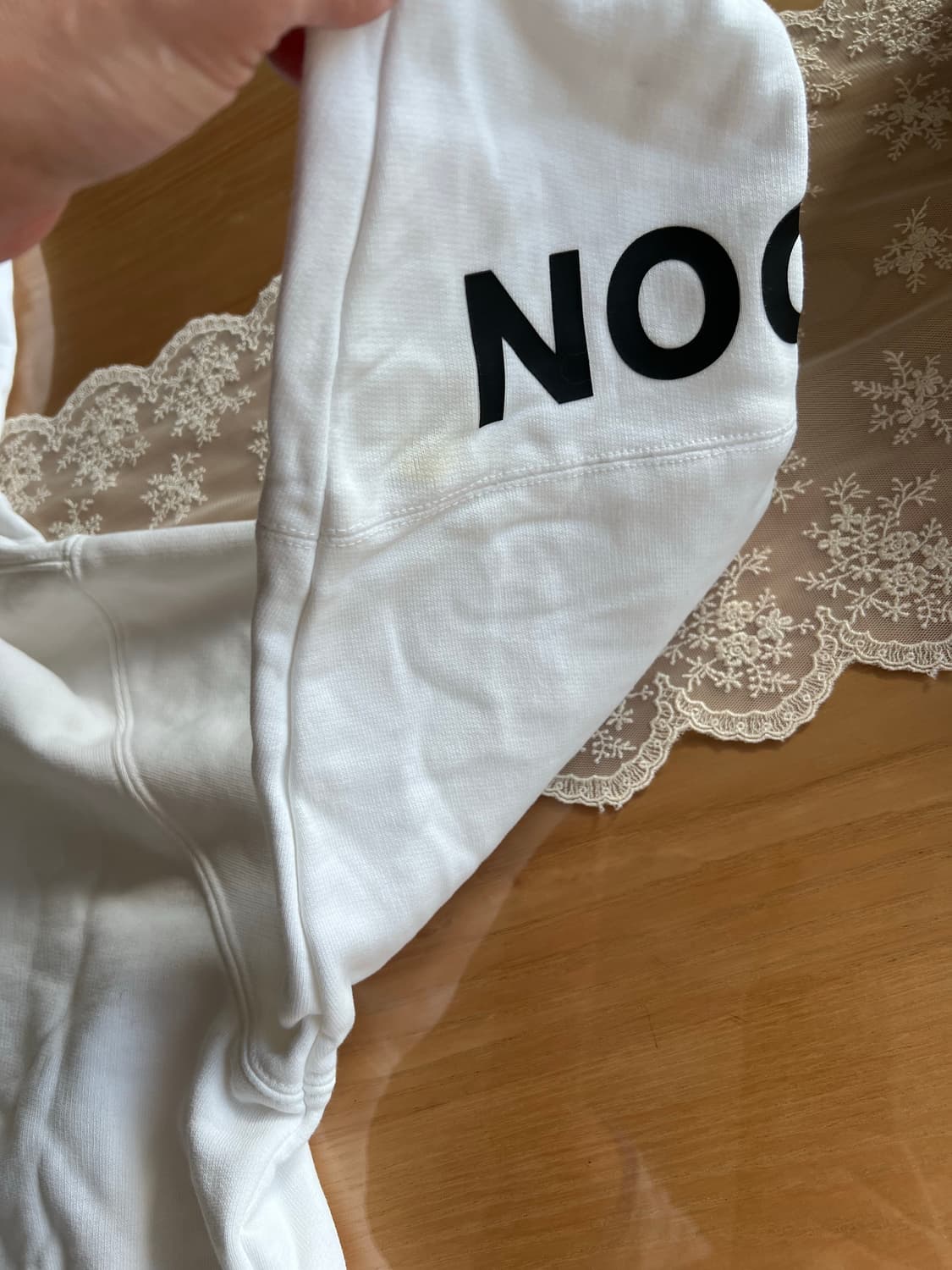 정품 버버리 호스페리 프린트 코튼 후드 화이트 상품이미지10