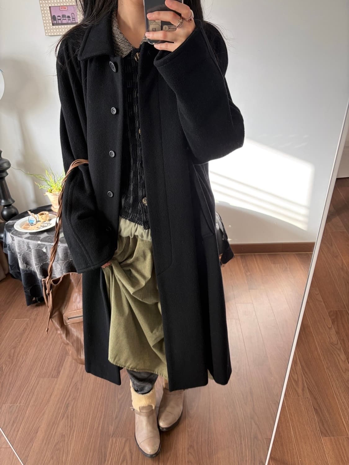 wool 100% long coat 상품이미지4