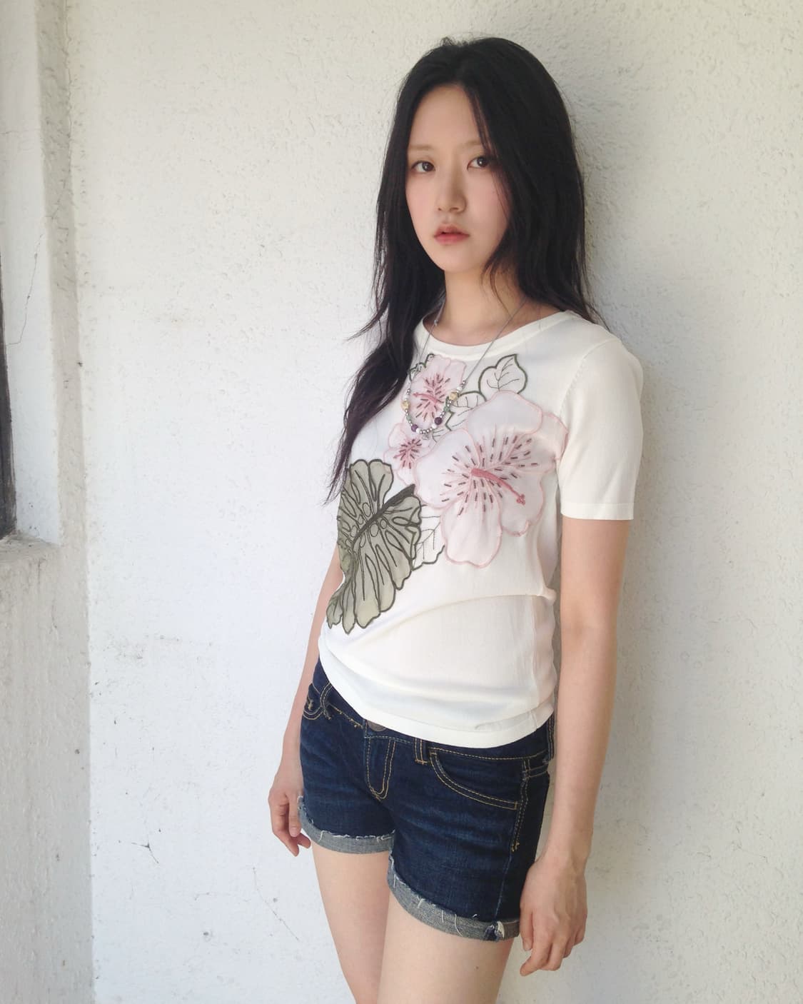  Tiffany Ann 플라워 자수 반팔 상품이미지1