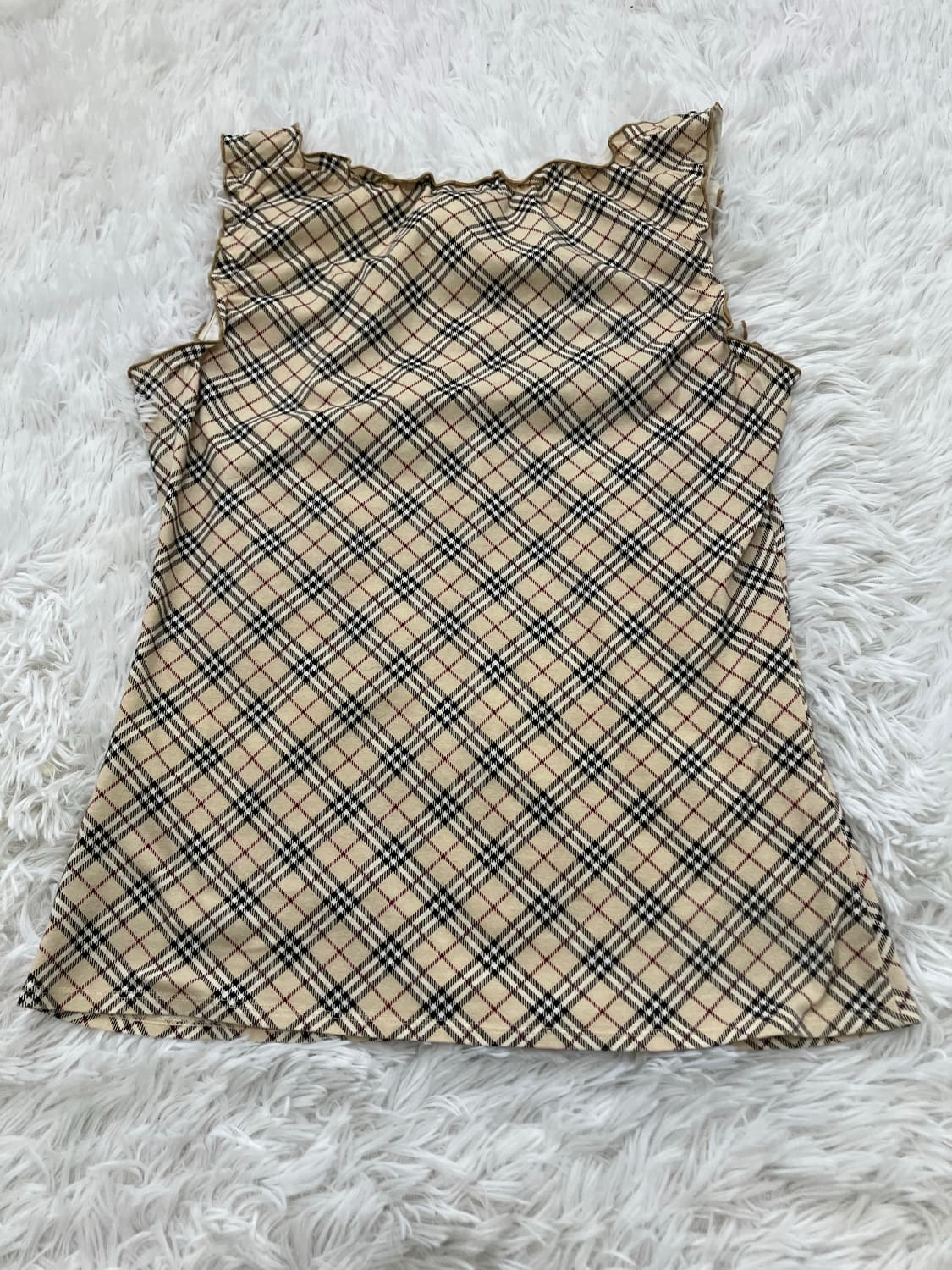 버버리 시그니처 레이스 셔링 나시 1074 모리걸 y2k 스트릿 갸루 펑 상품이미지2