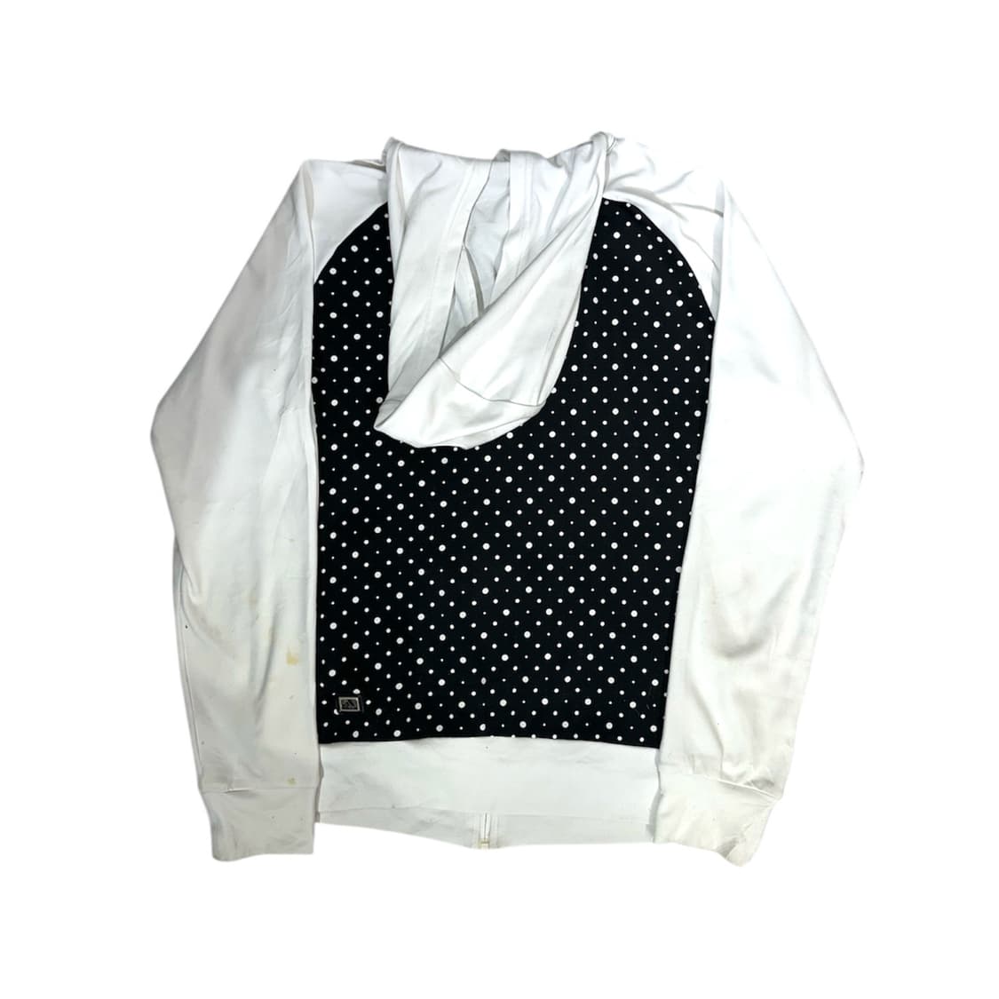 아디다스 화이트 블랙 도트 후드집업 땡땡이 트랙탑 져지 L 상품이미지6
