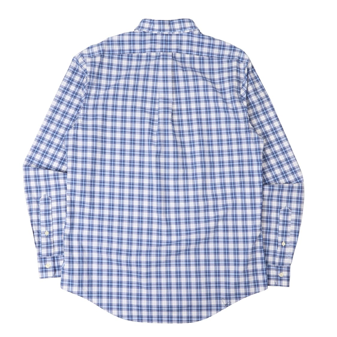 폴로 랄프로렌 QR 블루 체크 코튼 스트레치 셔츠 상품이미지5