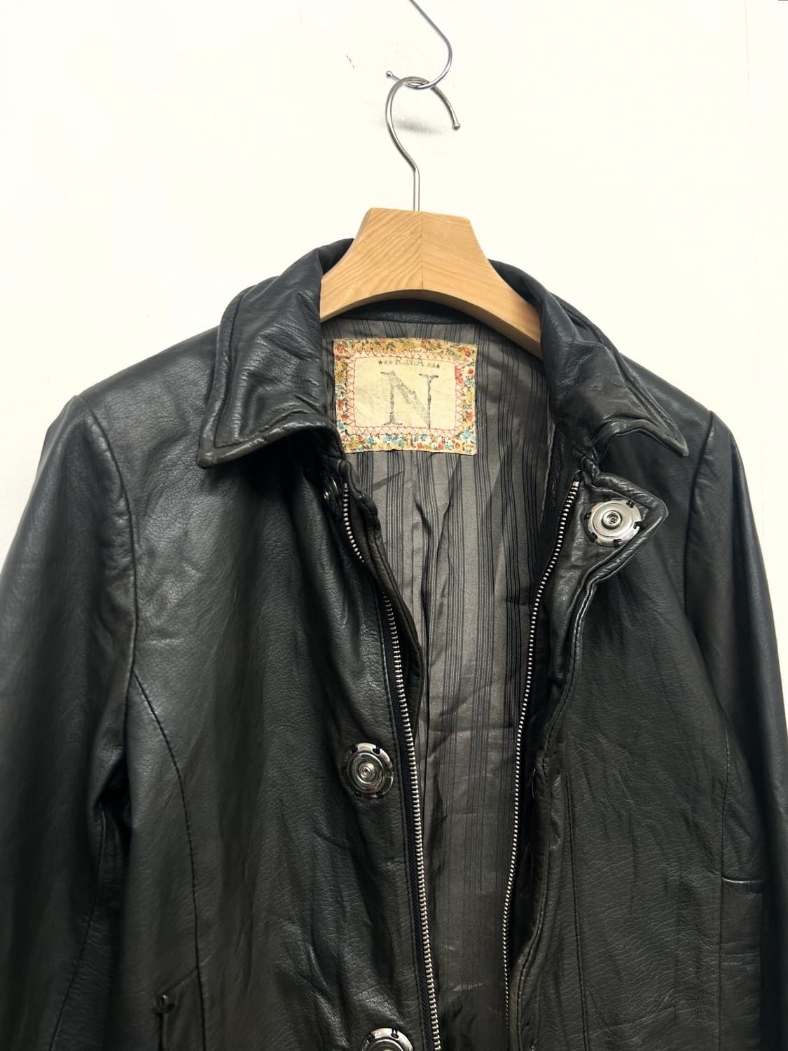 RNA 블랙 가죽 자켓 상품이미지2