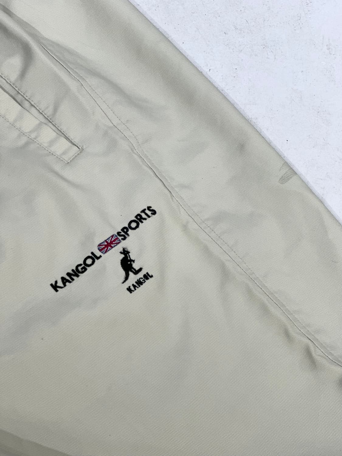 캉골 베이지 와이드 트랙 팬츠 추리닝 바지  상품이미지6