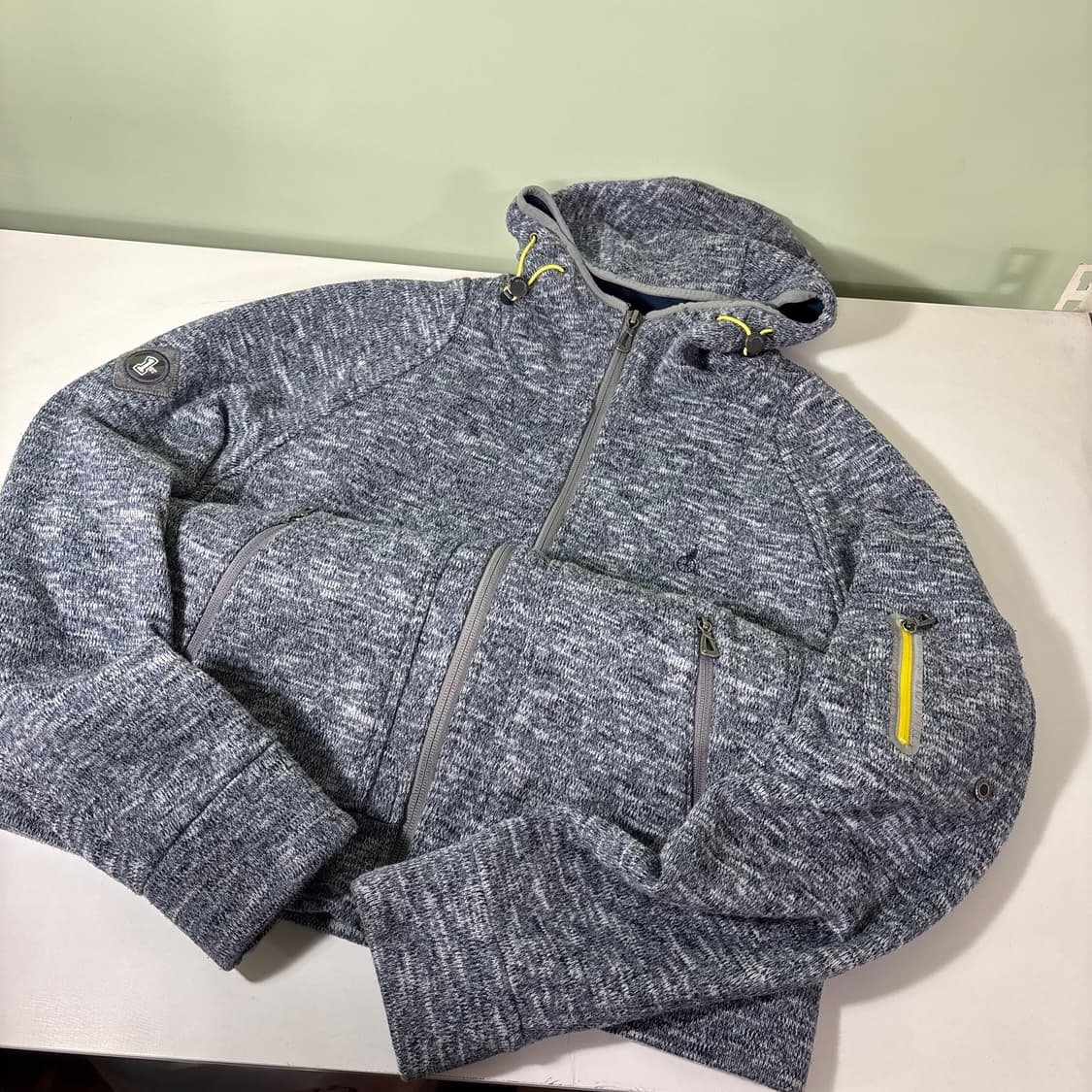 100 빈폴 블루그레이 플리스 후드집업 상품이미지1