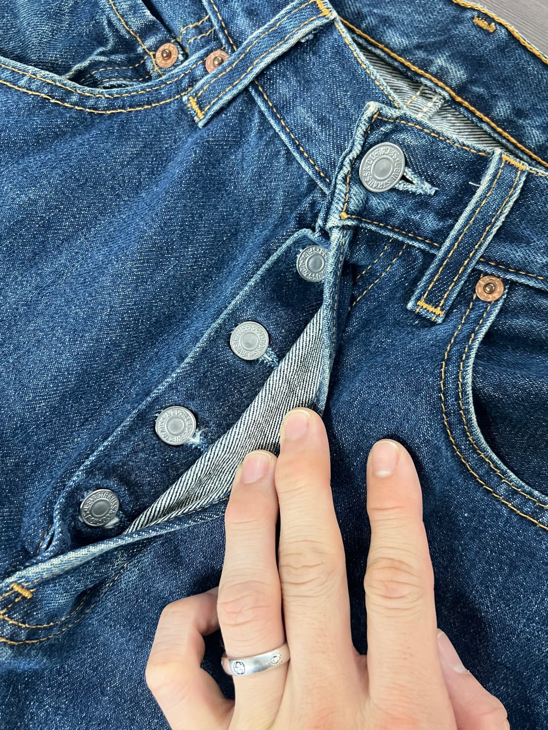 USA Levis 리바이스 501 스트레이트 데님 팬츠 상품이미지6