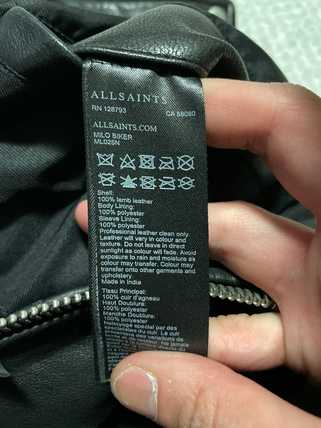 ALL SAINTS 올 세인츠 웨스턴 무드 2WAY 양가죽 밀로 레더 상품이미지8