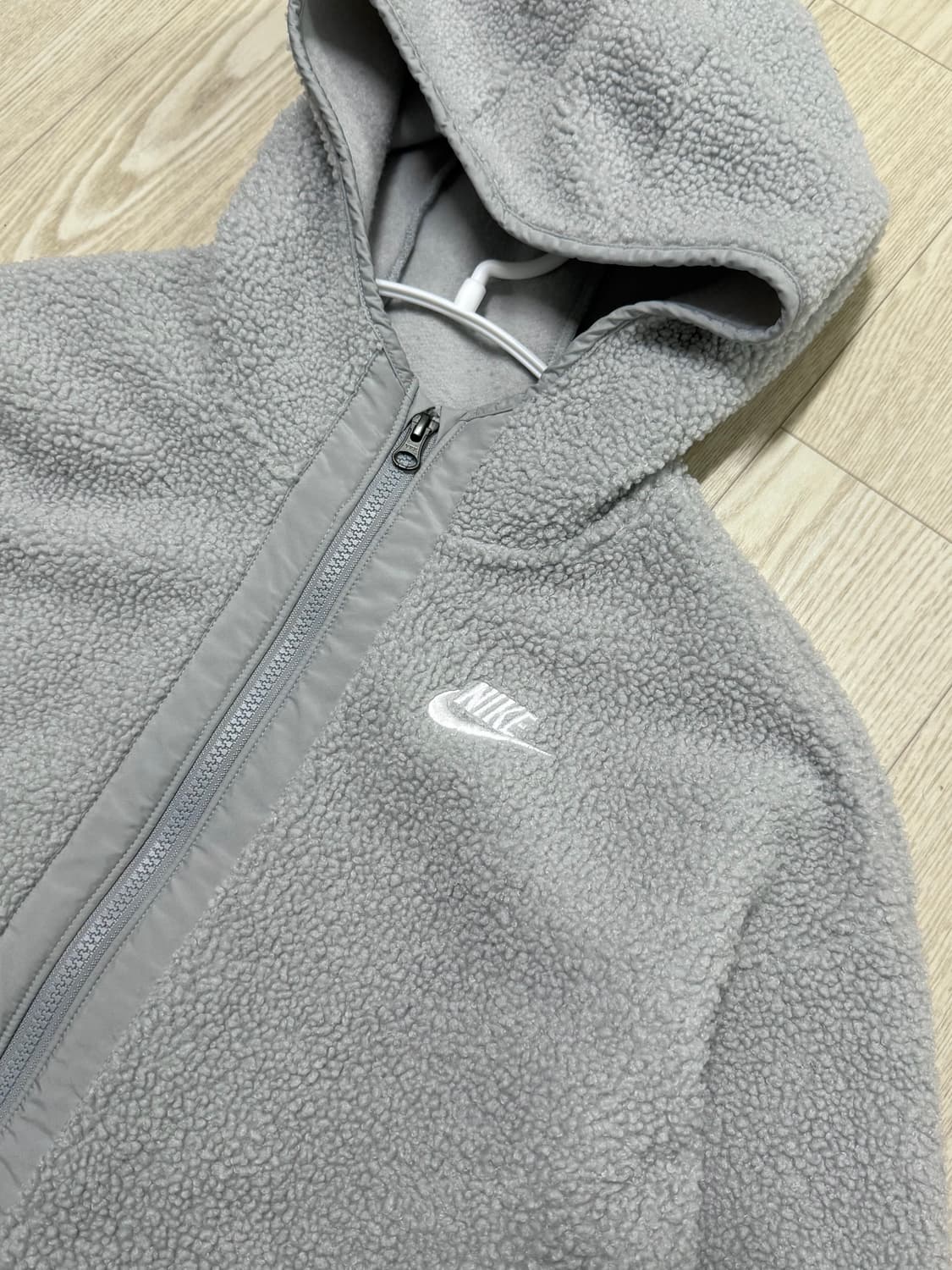 155사이즈 (여44~55) 아동 여성 나이키 뽀글이 후드집업 상품이미지3