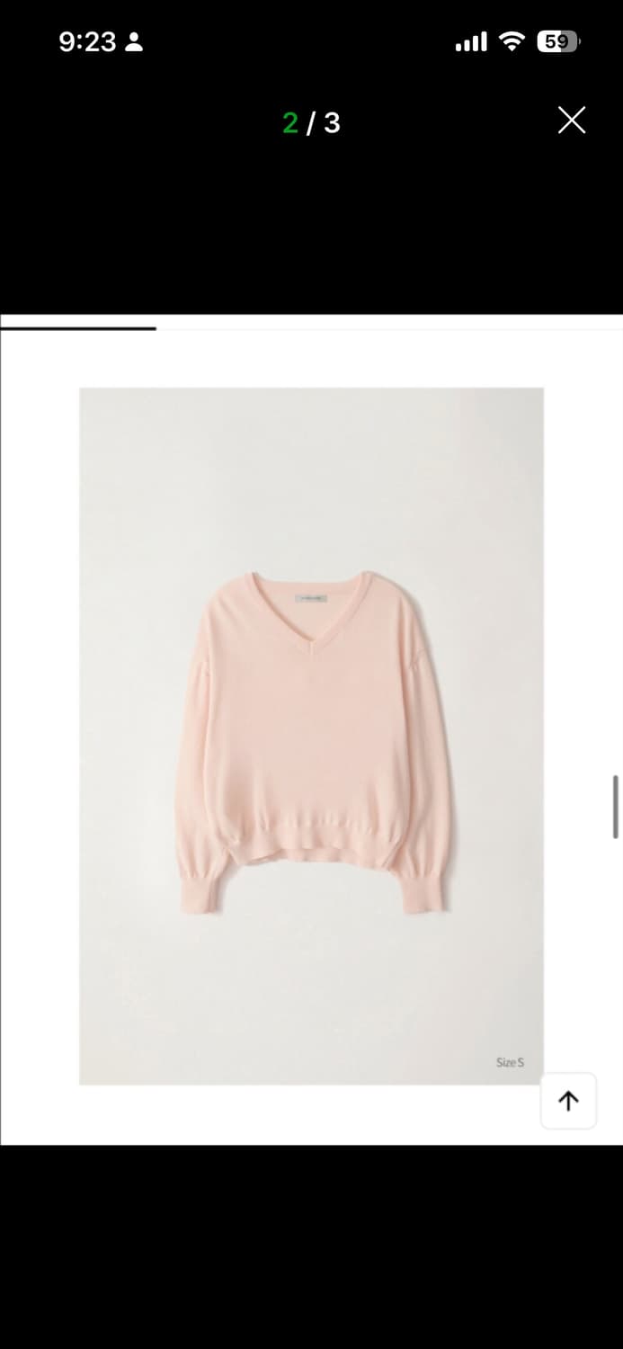 Pipley v-neck pullover (Baby pink) 상품이미지2
