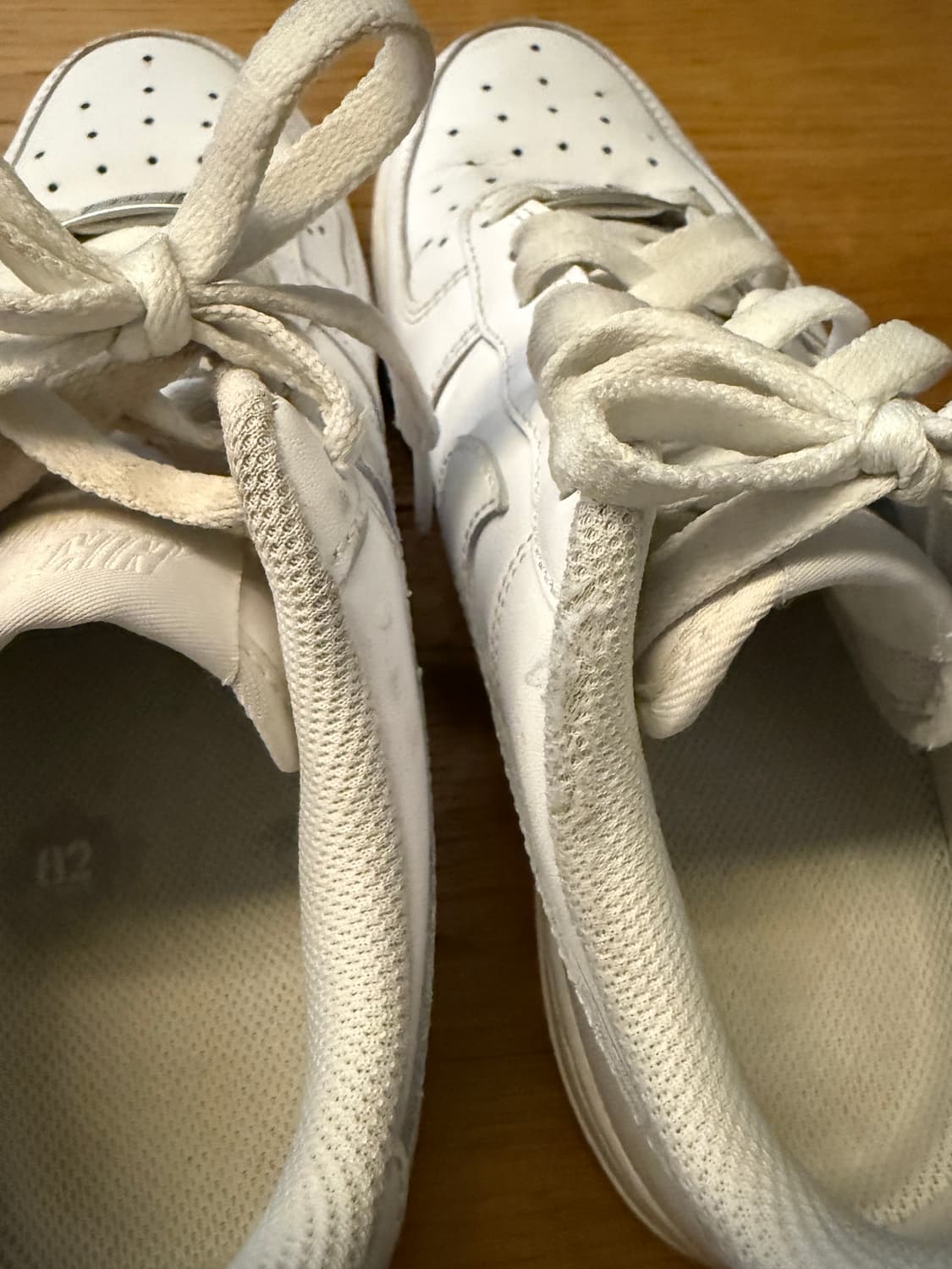 나이키 에어포스1 올백 흰색 운동화 us7.5 상품이미지2