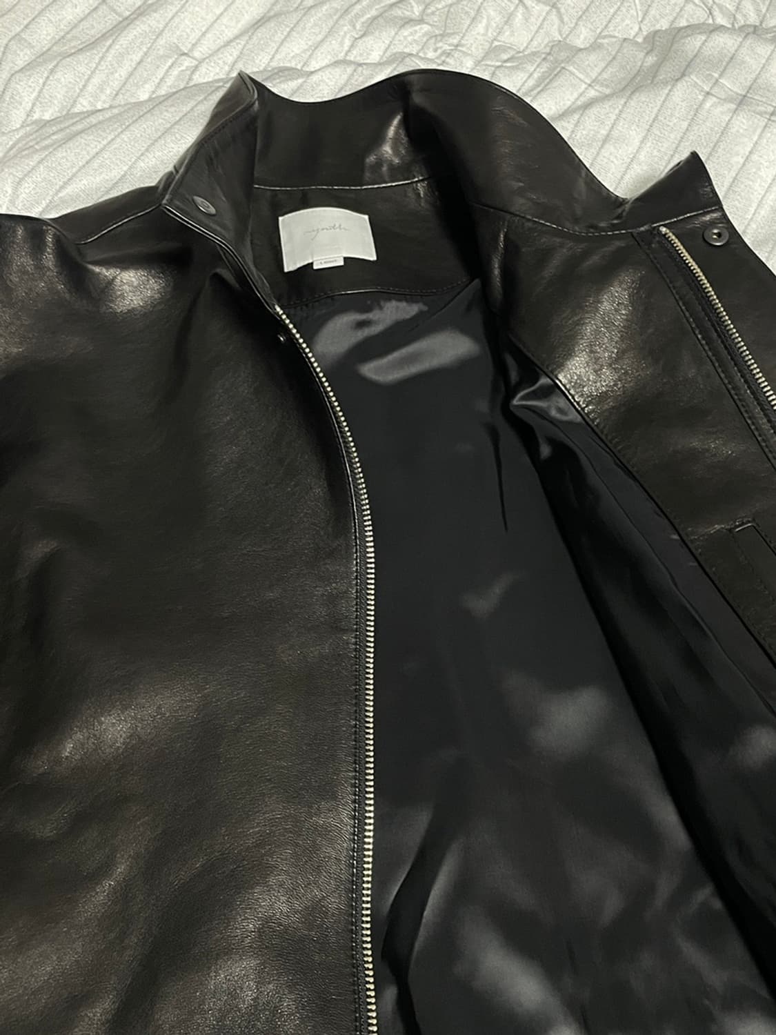 24)youth 유스 Leather High Neck Half Coat 상품이미지4