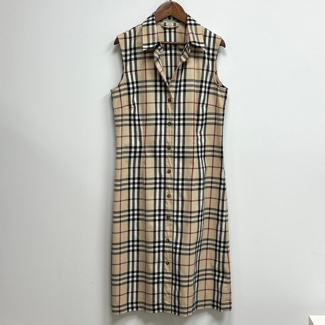 버버리 노바체크 슬리브리스 카라 원피스  상품이미지3