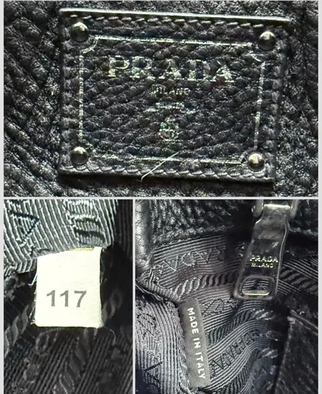 프라다 비텔로 다이노 레더 토트백 상품이미지8