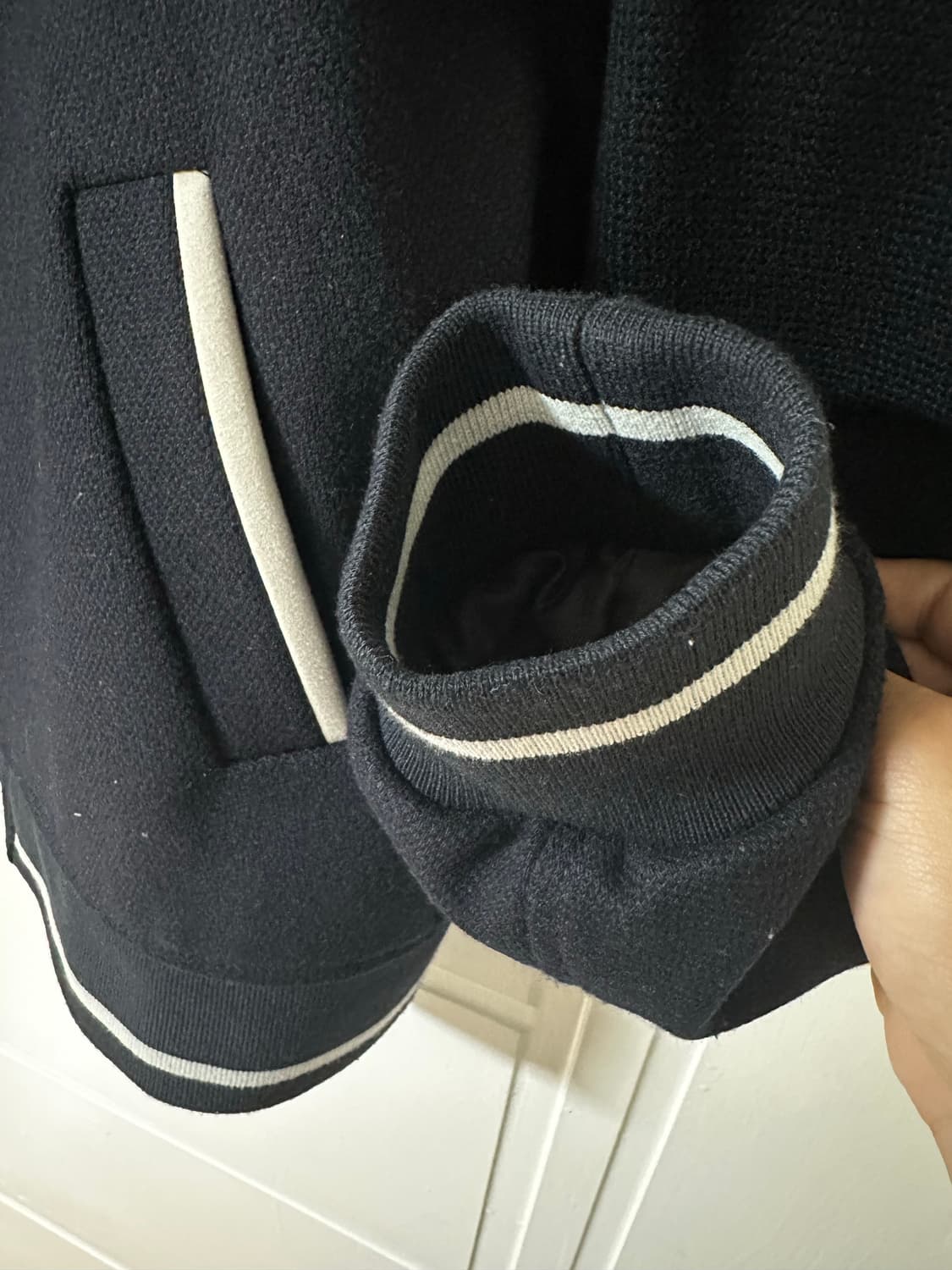 엘무드 웨이비 바시티 자켓 네이비 50 상품이미지6