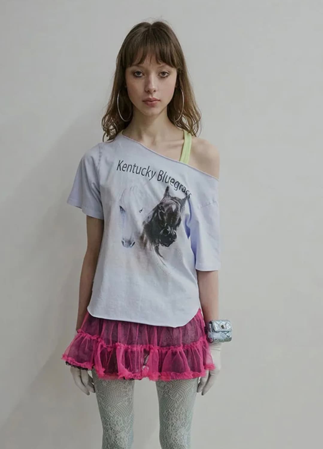 Sheriff Cut Out Tee Misty Blue 상품이미지3