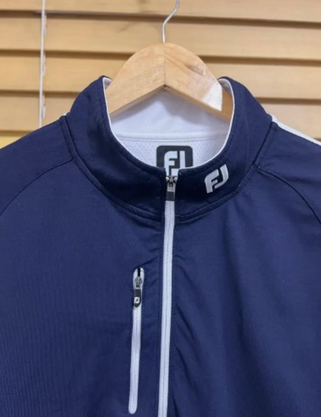 풋조이FJ 남성 반집업골프티셔츠 상품이미지1