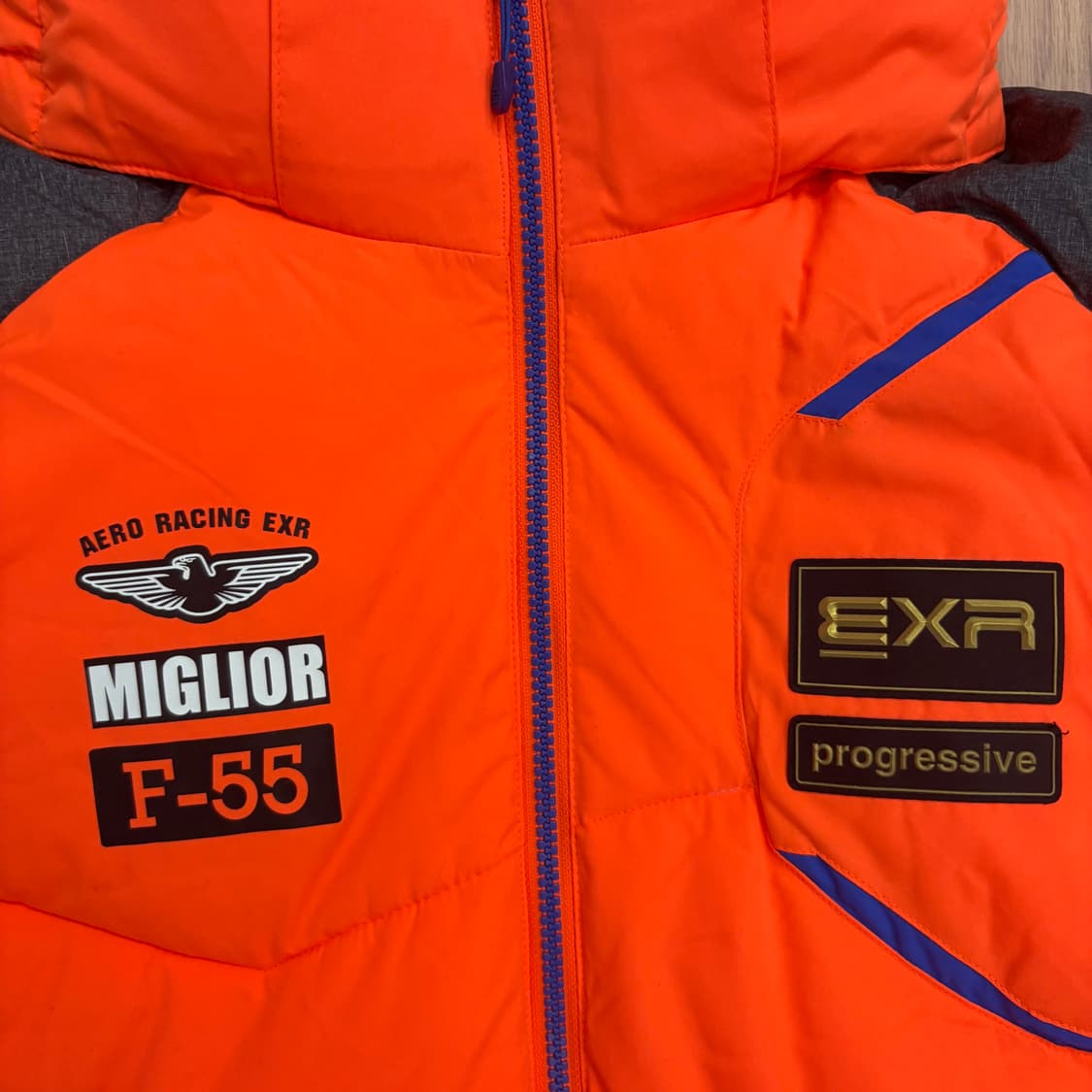 EXR 아동 패딩 160 오렌지 상품이미지4