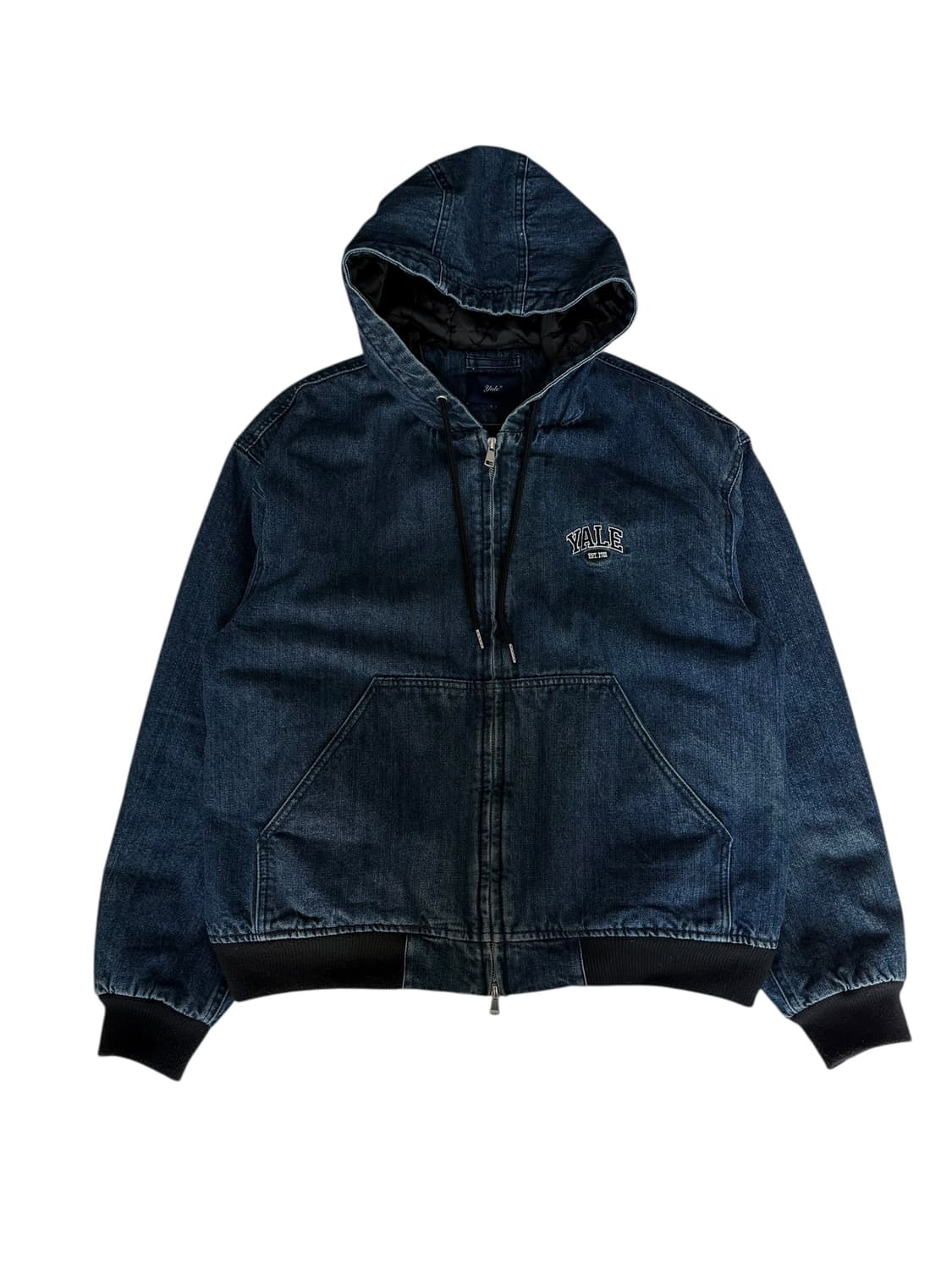 Yale 누빔 데님 후드 자켓 상품이미지5