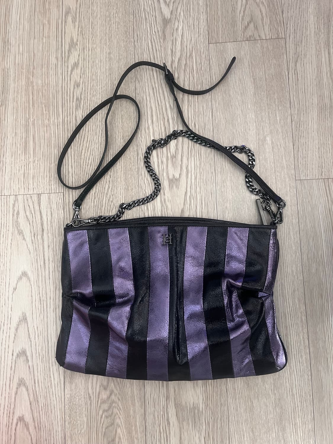 Vintage 갸루 슈가슈가룬st Y2k 퍼플 숄더백 상품이미지5