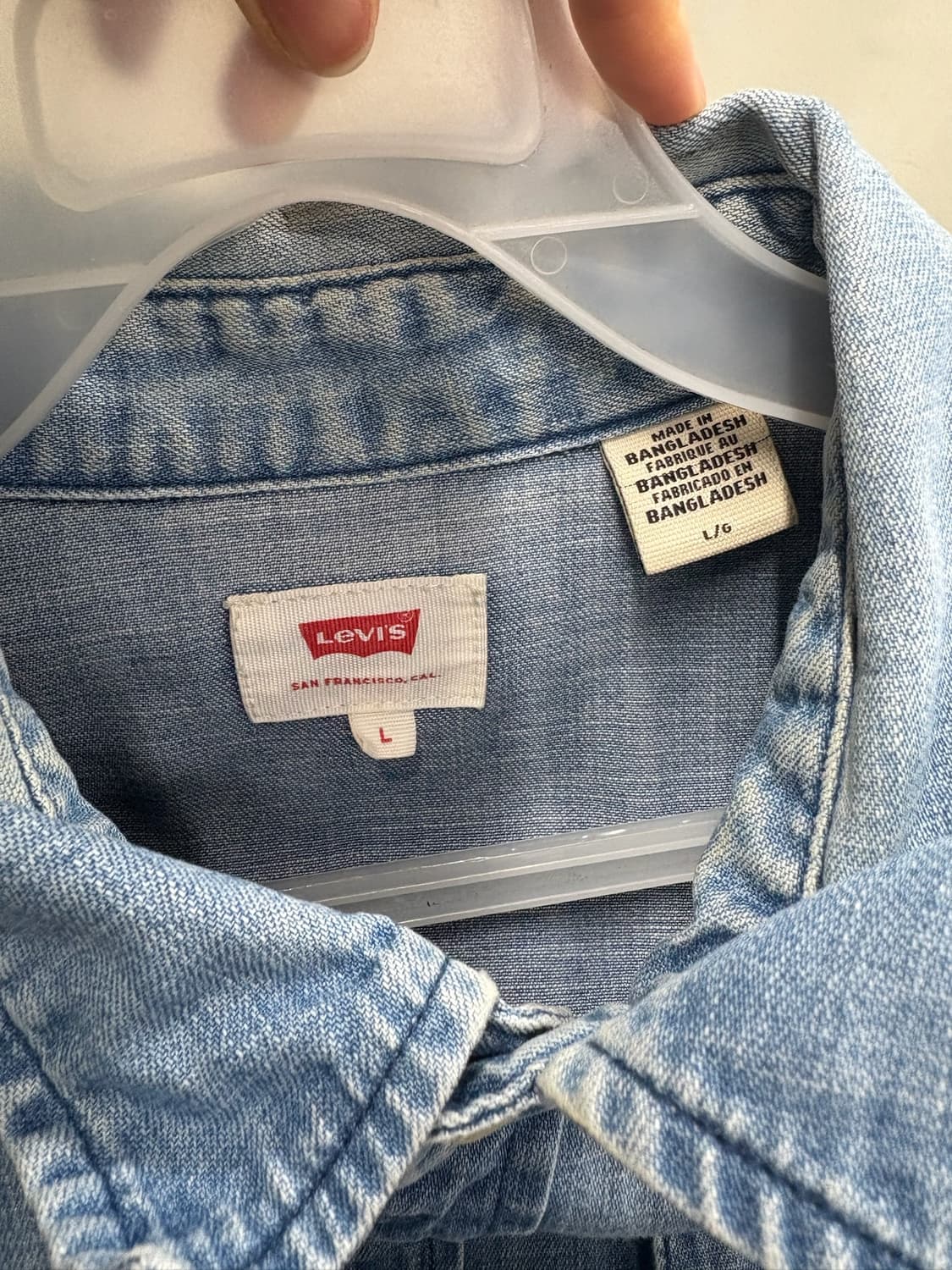 리바이스 웨스턴 중청 데님 셔츠 상품이미지8