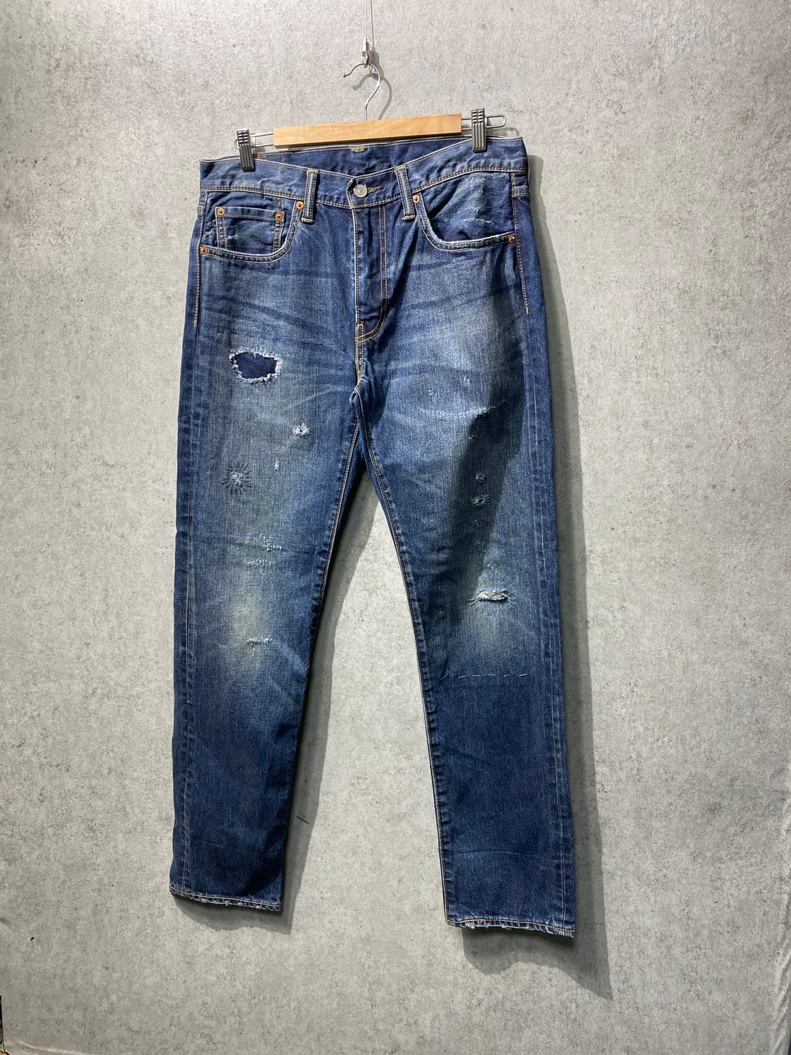 [32] Levi's 505 리바이스 사시코 리페어 데님팬츠 상품이미지1