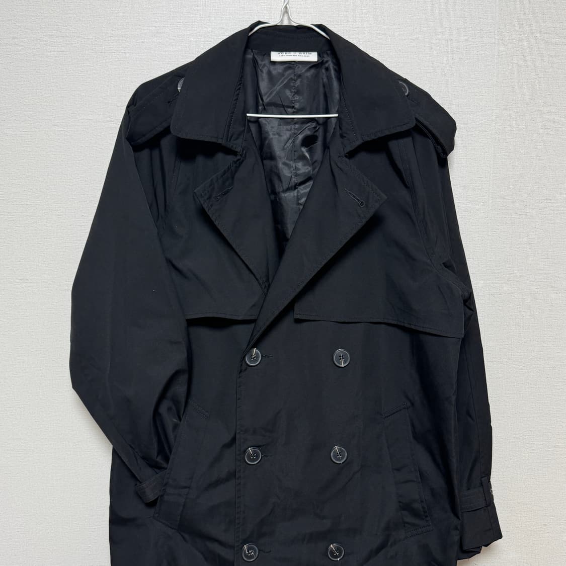 ACRE X GRIM 블랙 트렌치 코트 상품이미지1