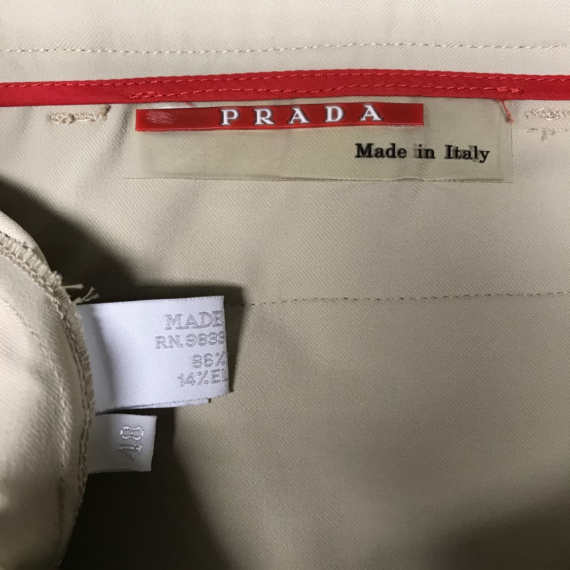 프라다 스포츠 팬츠 아이보리 48 상품이미지7