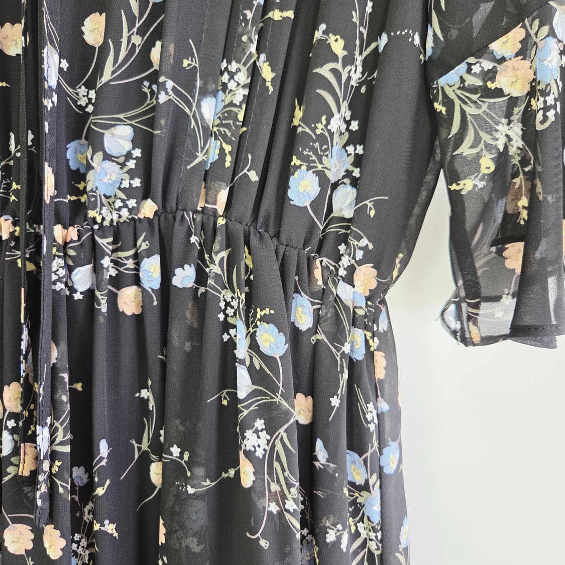 jj지고트 플라워 쉬폰 롱원피스 여성 프리사이즈 상품이미지5