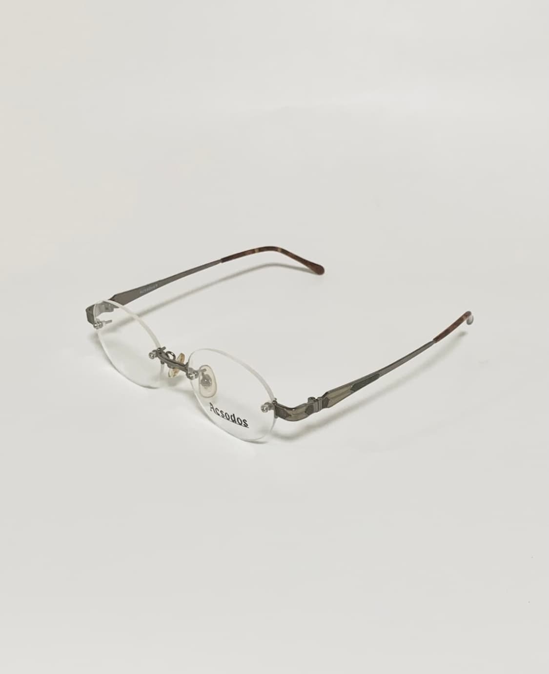 데드스탁 무테 타원형 엔틱 실버 안경테 1511 상품이미지3
