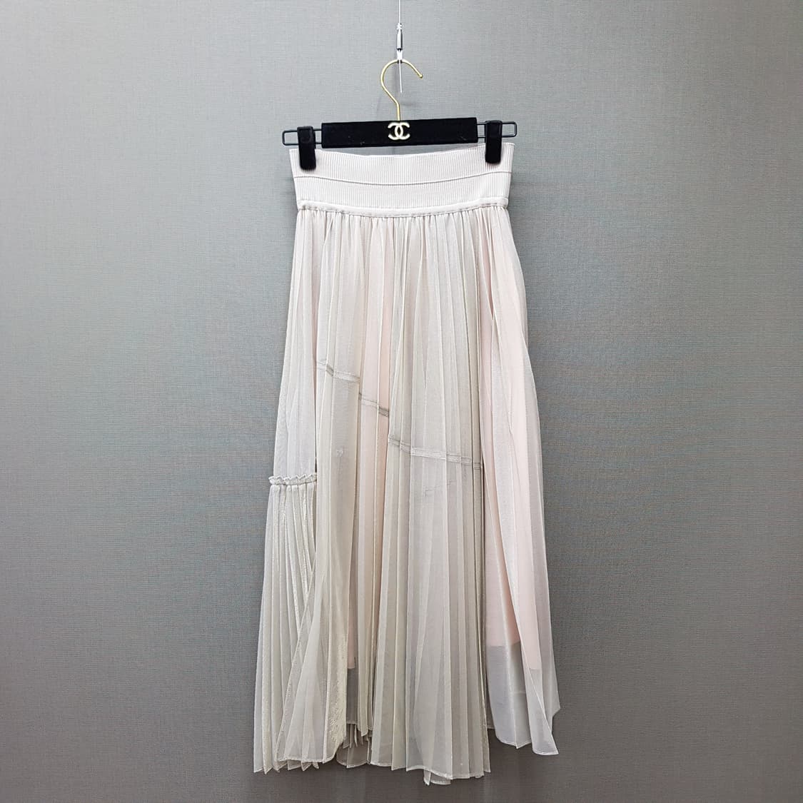 한섬 시스템 2021 언발 플리츠 롱 스커트 61-90사이즈 상품이미지3