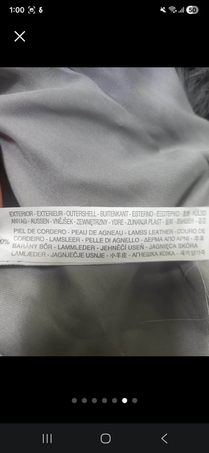 ZARA WOMAN 새끼양가죽 100% 롱 퍼코트M사이즈  상품이미지6