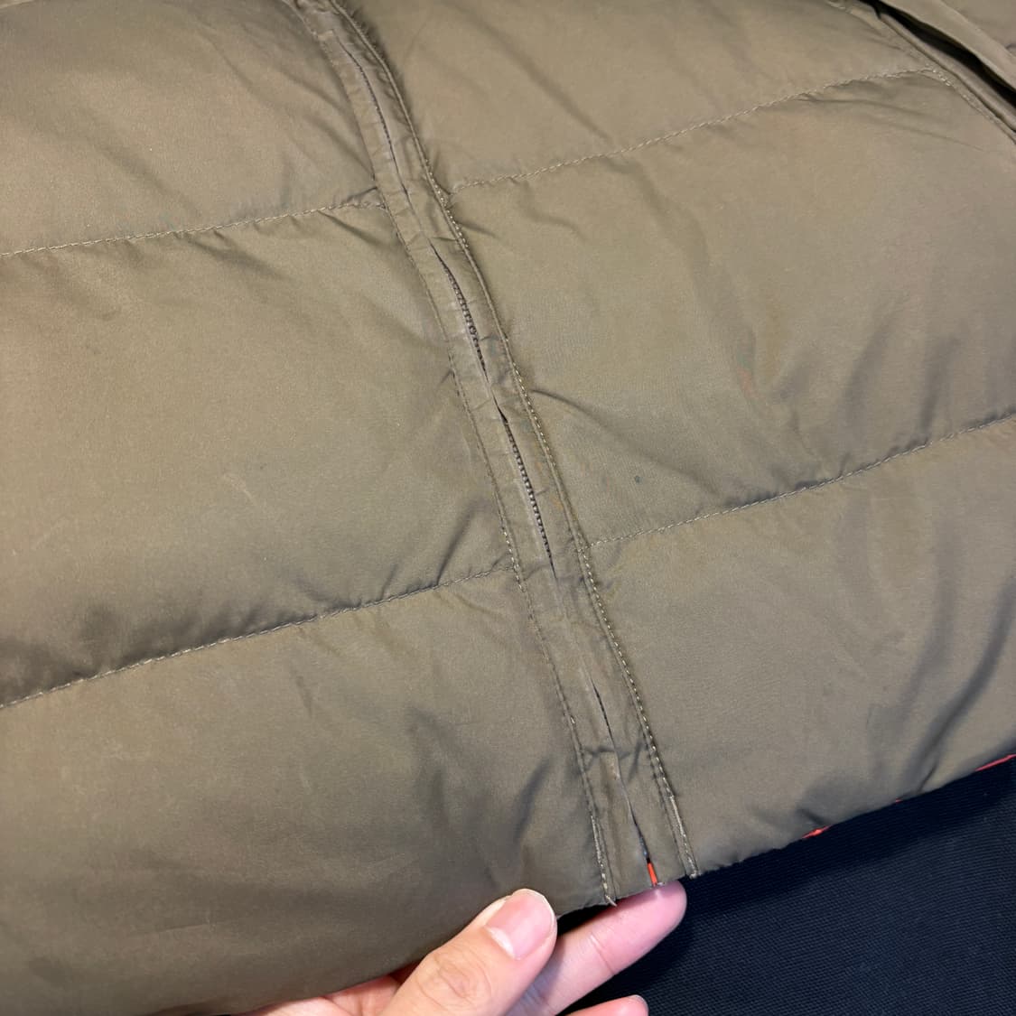 폴로 정품 브라운 , 오렌지 양면 덕다운 조끼 상품이미지10