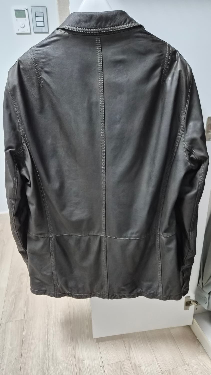 Neil Barret 닐바렛 다크 브라운 이탈리아산 양가죽 블레이저 S 상품이미지2