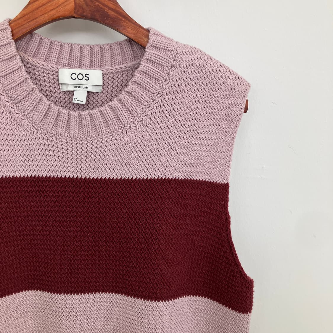 코스 스트라이프 핑크 베스트 상품이미지2