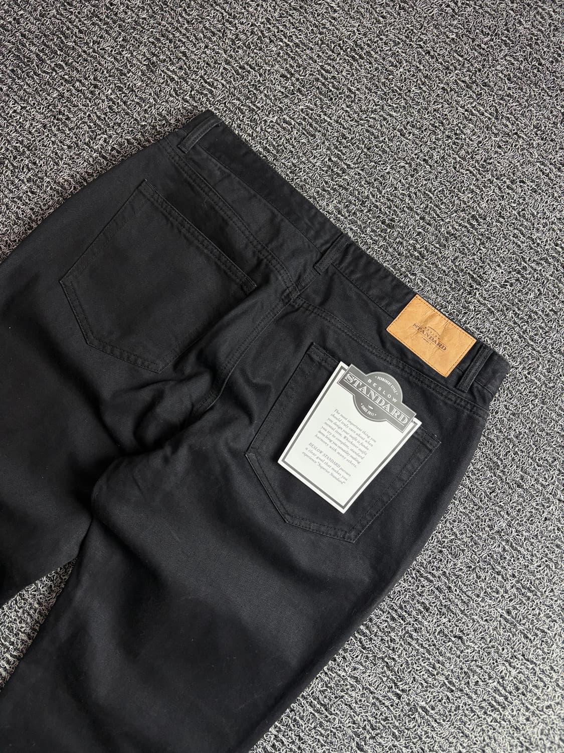 비슬로우 데드스탁 미니멀 흑청 데님 팬트 4110 상품이미지5