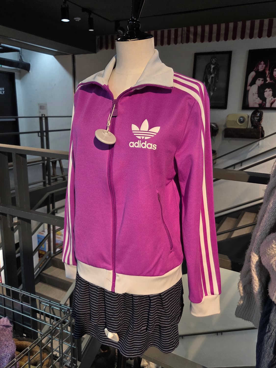ADIDAS 아디다스 퍼플핑크집업💯 상품이미지2