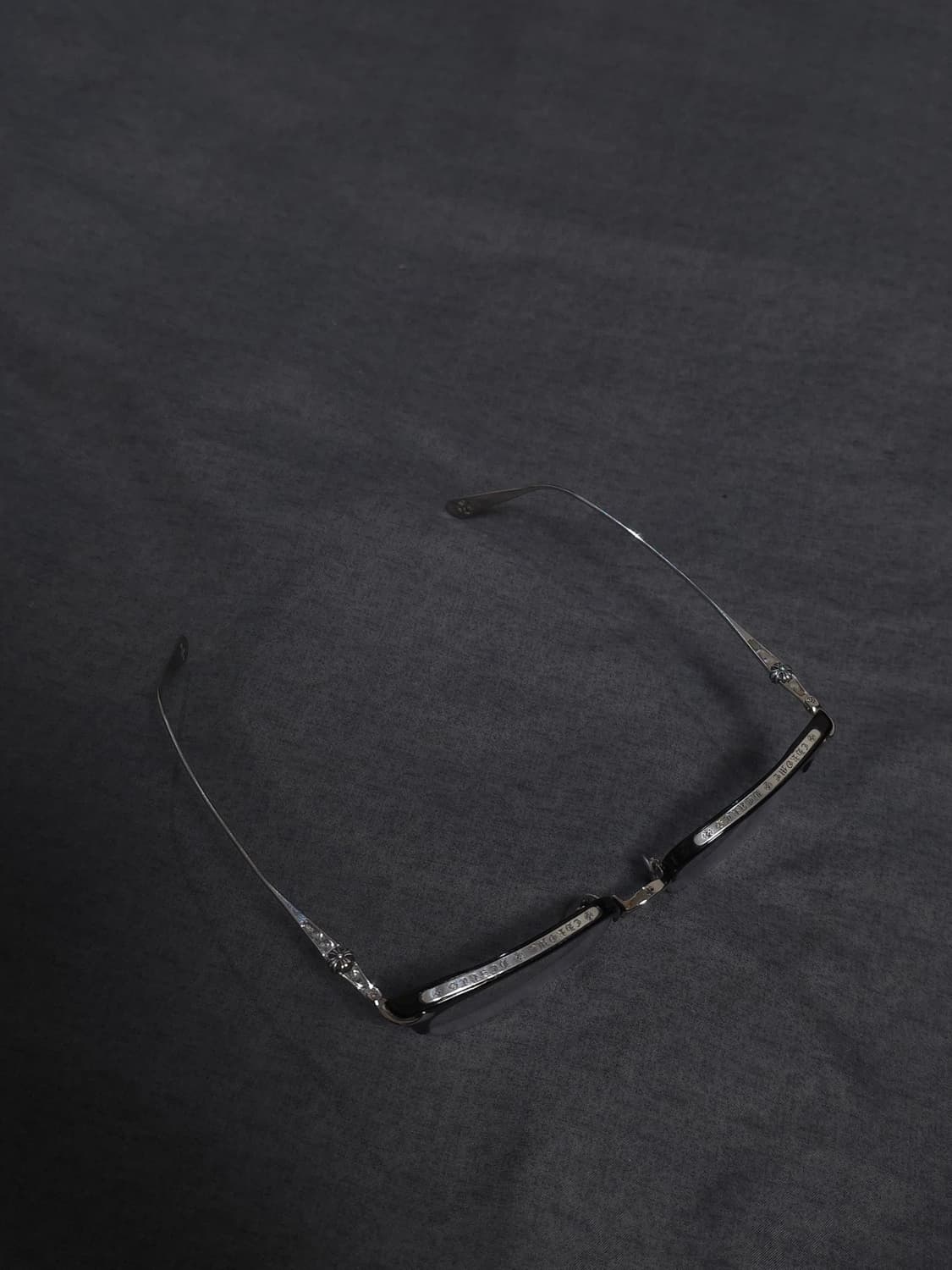 [52] 크롬하츠 슬런트레딕션 안경 실버 블랙 상품이미지5