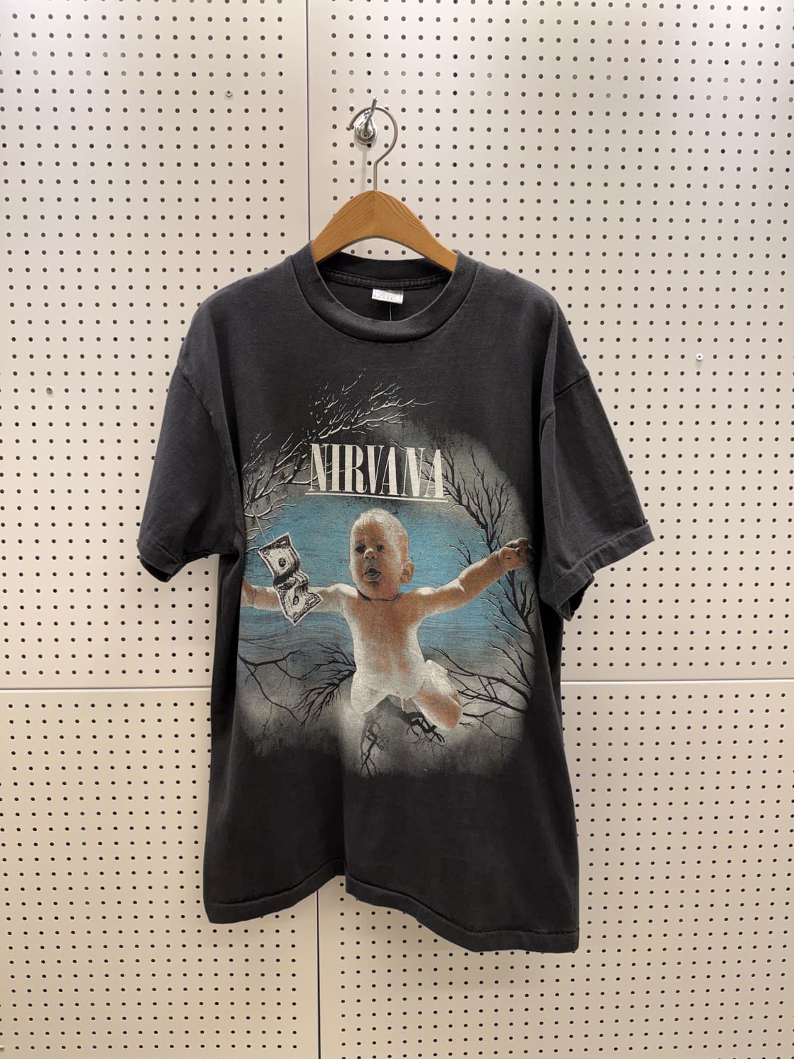 빈티지 너바나 Nevermind 아트워크 반팔 티셔츠 U1509 상품이미지2