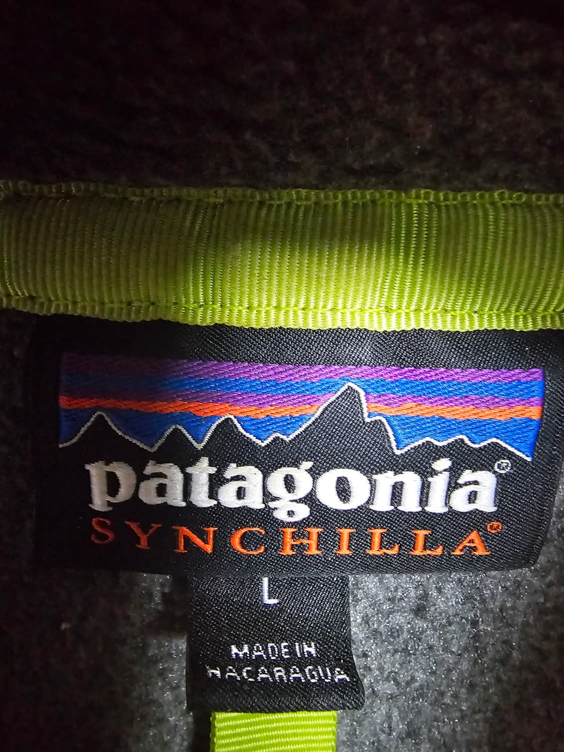 파타고니아 신칠라 L 니켈 그린 상품이미지2