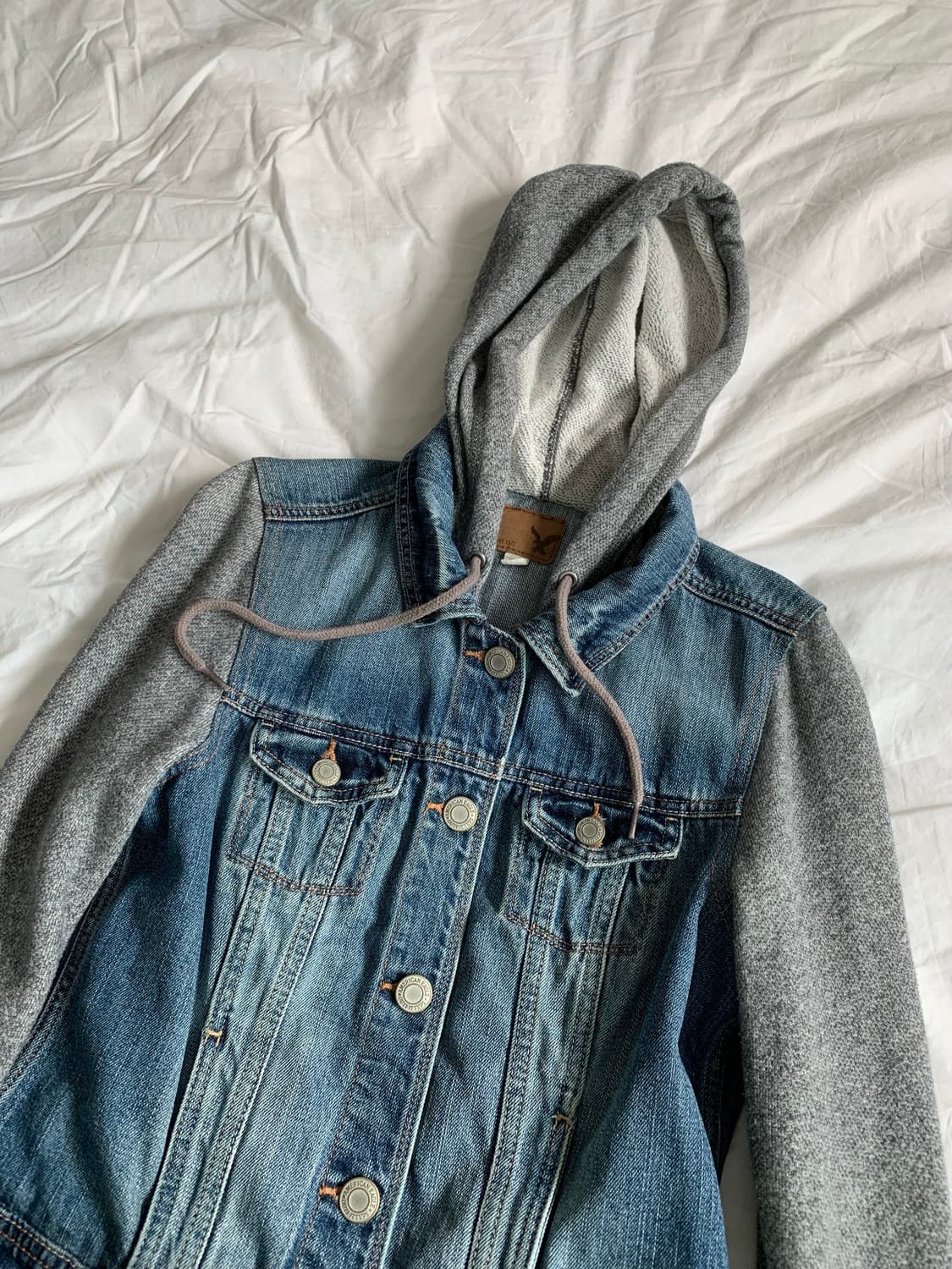 AMERICAN EAGLE 후디 레이어드 청자켓 상품이미지3