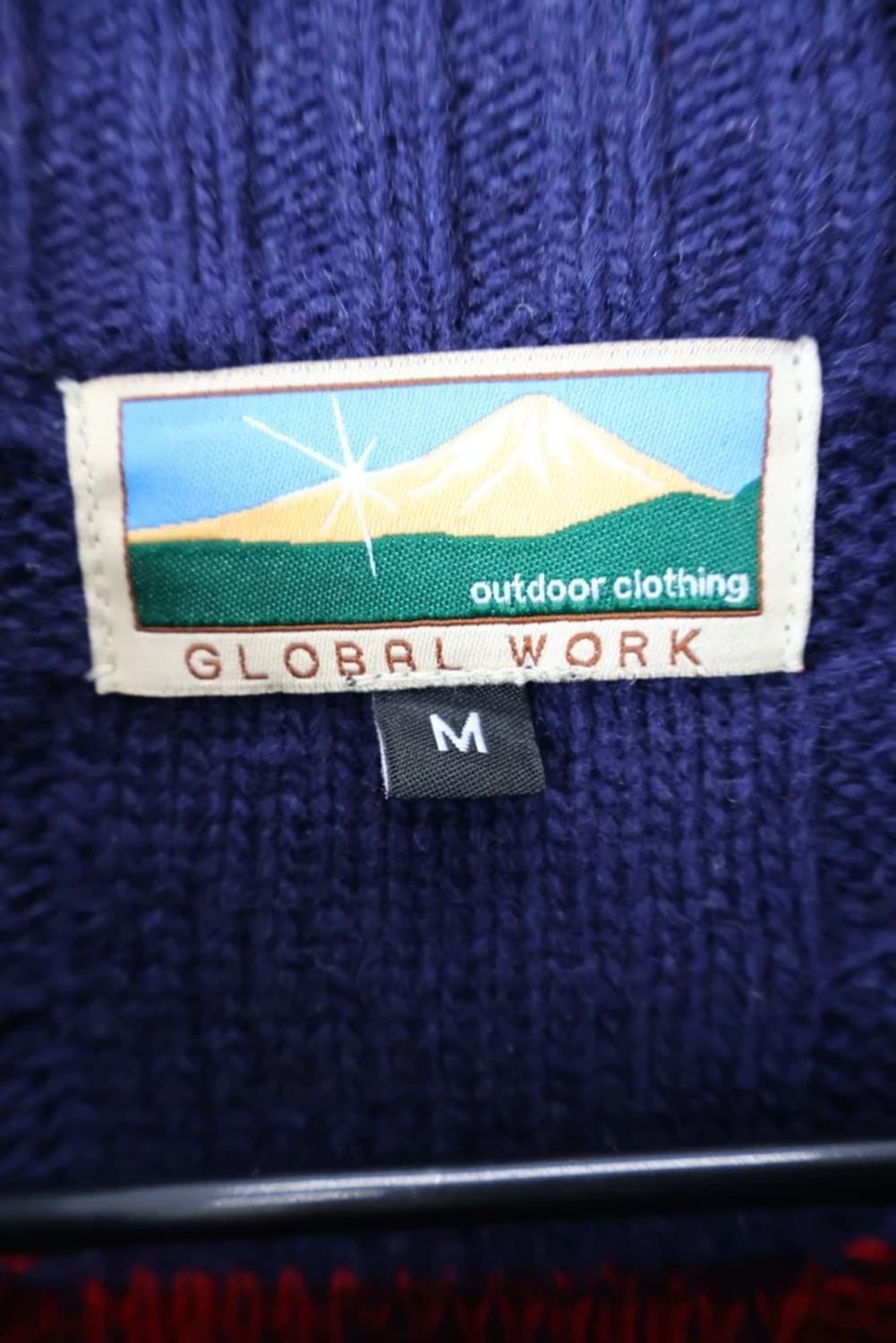 GLOBAL WORK Color Block Cable Cardigan 상품이미지4
