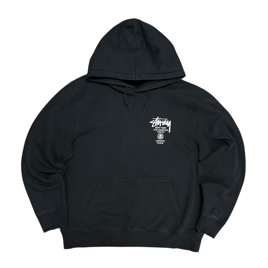 스투시 월드투어 블랙 후드(L) 상품이미지1